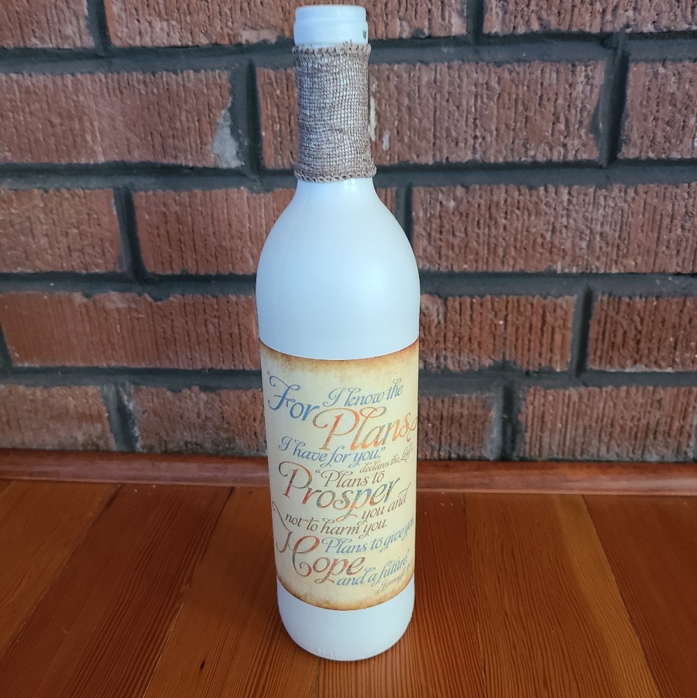2/$25 Jannm Creative Hand Crafted Wine Bottle